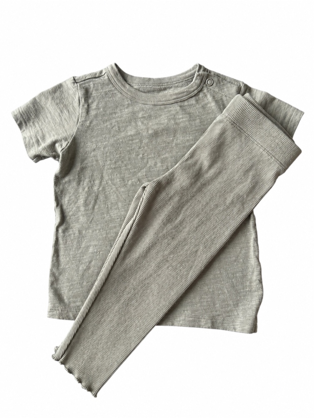 Little Co. Lauren Conrad 18M Organic Cotton Gray 2 Piece Set